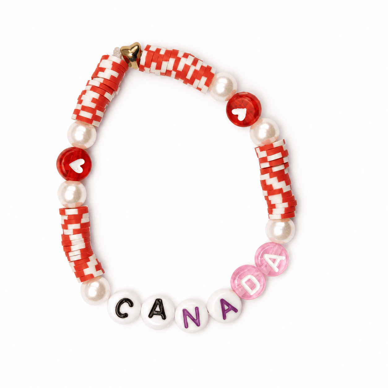 Canada Red & White Bracelet