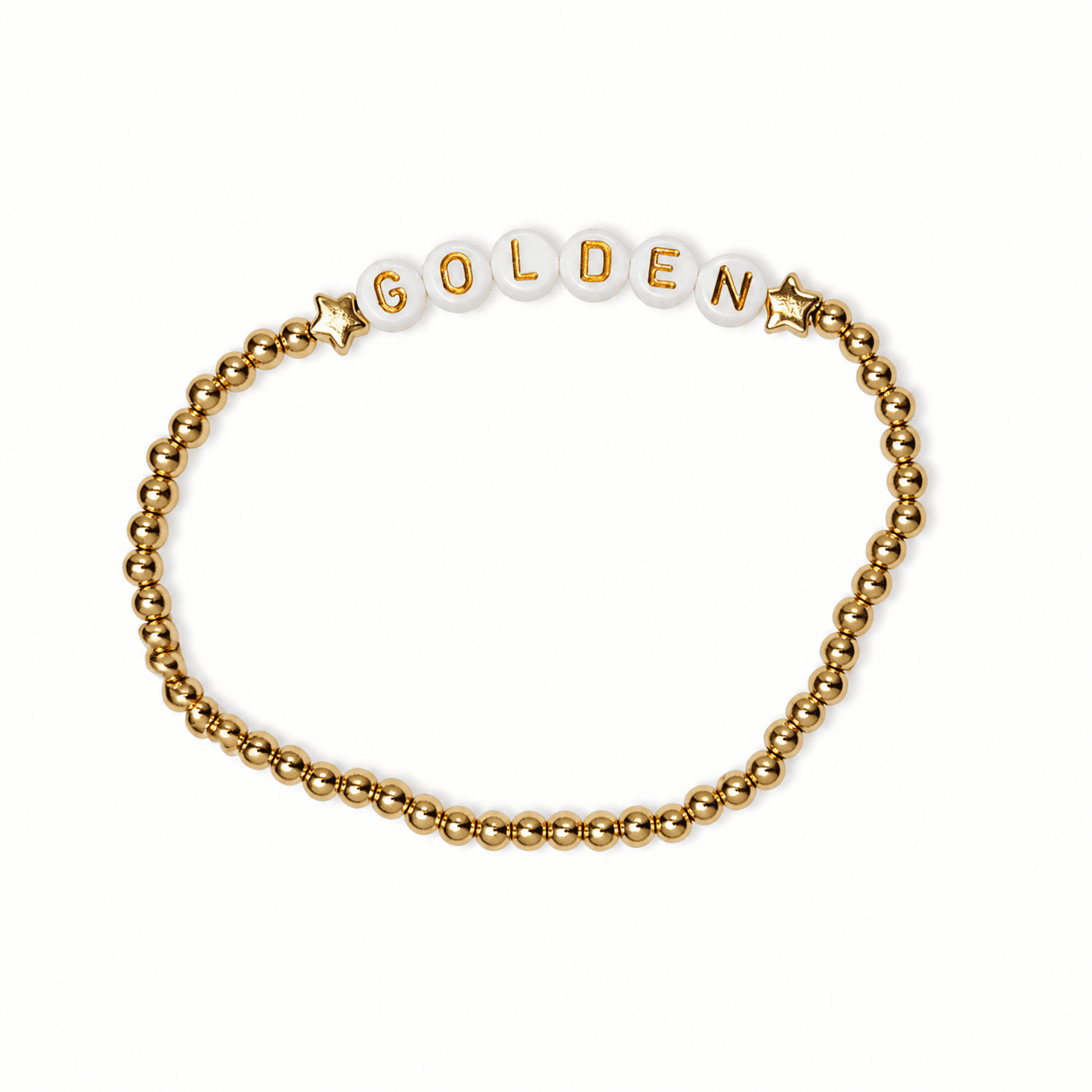 Golden Gold Bead Bracelet